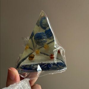 Blue and Gold Pyramid